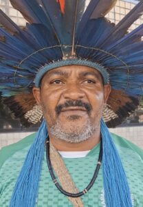 Cacique Gilvan, liderança Karapotó, reivindica também serviço de água no setor religioso.